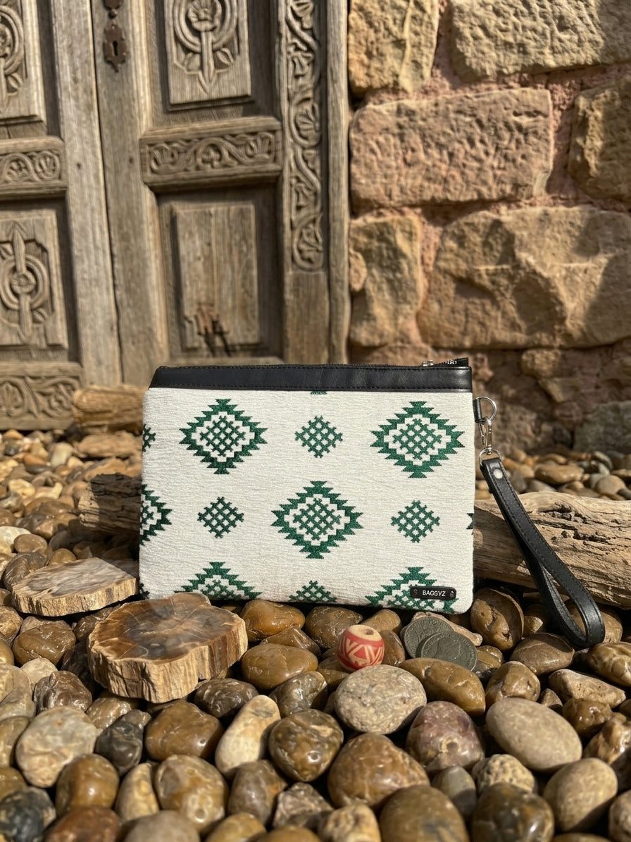 POCHETTE/TROUSSE  DIAMOND WHITE/GREEN