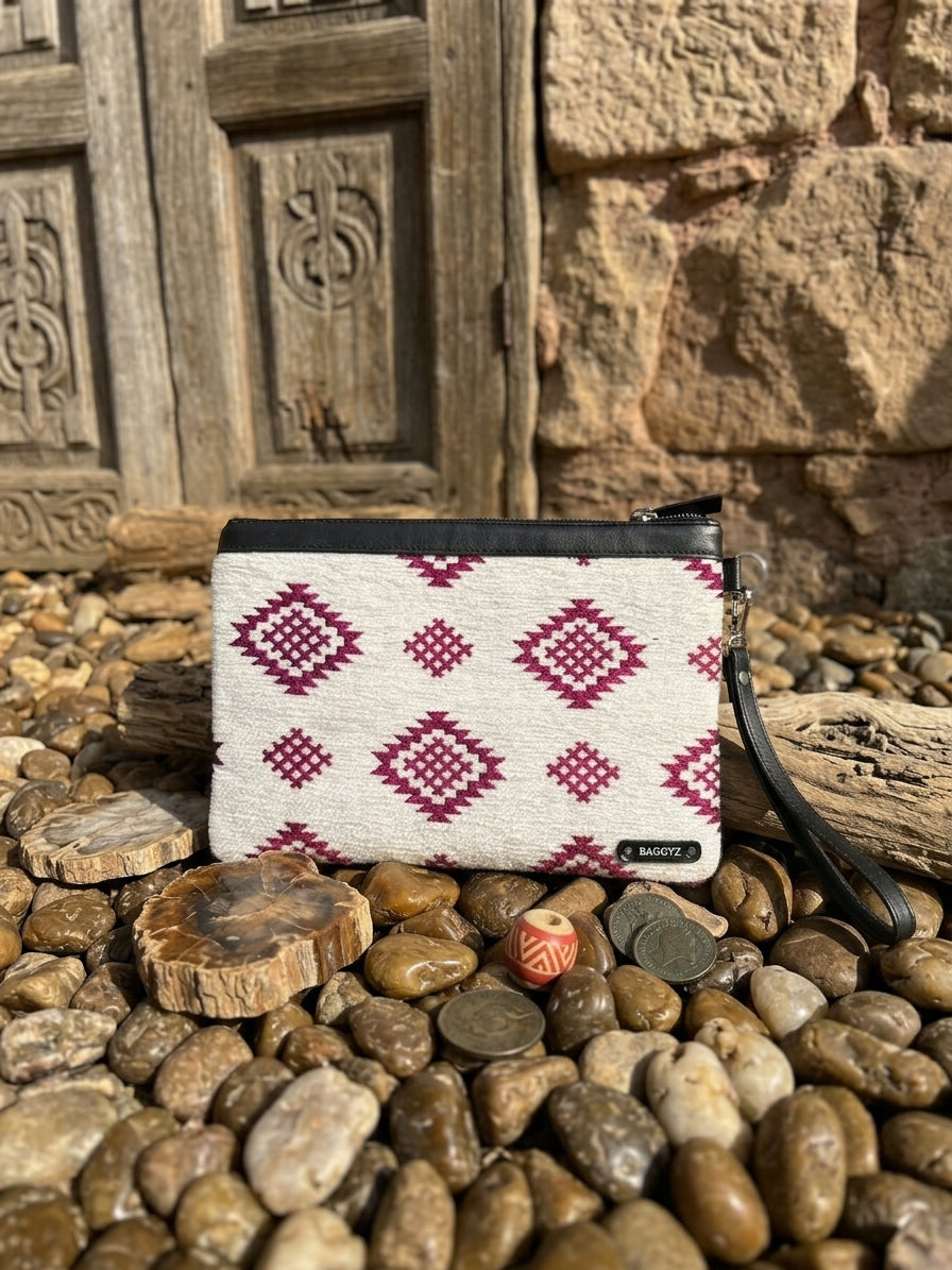 POCHETTE/TROUSSE  DIAMOND WHITE/PURPLE